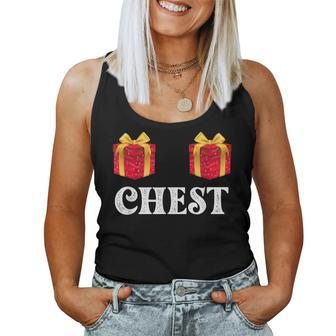 Chest Nuts Merry Christmas Party Holiday Women Tank Top - Monsterry UK