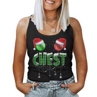Chestnuts Matching Family Chest Nuts Christmas Couples Women Tank Top - Seseable