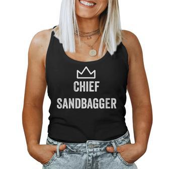 Chief Sandbagger Golf Meme Bjj Chess Sandbag Women Tank Top | Mazezy