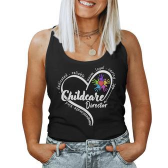 Childcare Director Daycare Provider School Teacher Women Tank Top Weekend Graphic - Seseable