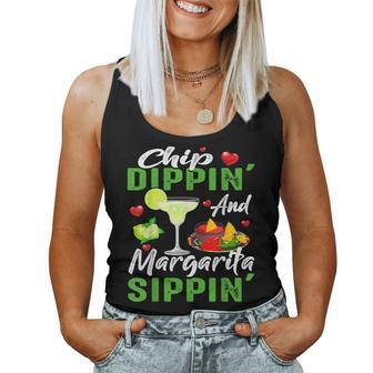Chip Dippin And Margarita Sippin Cinco De Mayo Women Cinco De Mayo Women Tank Top | Mazezy