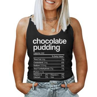 Chocolate Pudding Nutrition Facts Thanksgiving Christmas Thanksgiving Women Tank Top | Mazezy