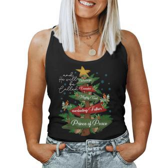 Christian Christmas He Will Be Called Wonderful Counselor Women Tank Top | Mazezy
