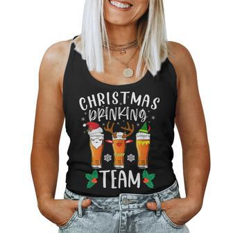 Christmas Drinking Team Holiday Season Xmas Beer Lover Women Tank Top | Mazezy