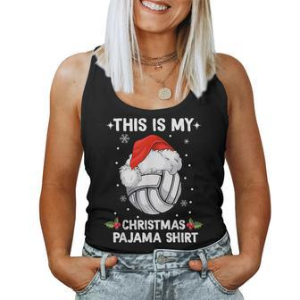 This Is My Christmas Pajama Volleyball Christmas Girls Women Tank Top - Monsterry CA
