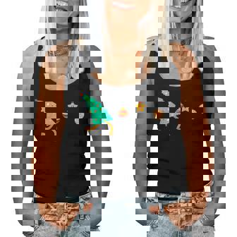 Christmas Christmas Tree Eating Ornaments Women Tank Top | Mazezy