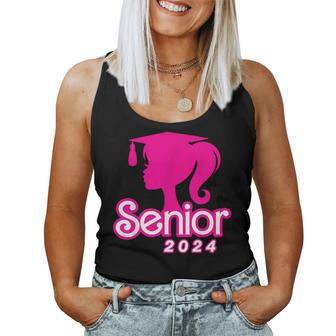 Class Of 2024 Senior Pink Seniors 2024 Girls Women Tank Top - Monsterry UK