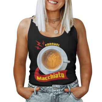 Coffee Lover Caramel Macchiato Blm Fist Women Tank Top | Mazezy