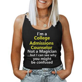 College Admissions Counselor Recruiter Job Career Officer Women Tank Top | Mazezy