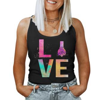 Colorful Exhibition Drill Mom Exhibition Drill Women Tank Top | Mazezy