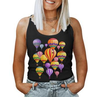 Colorful Hot Air Balloons Women Tank Top - Seseable
