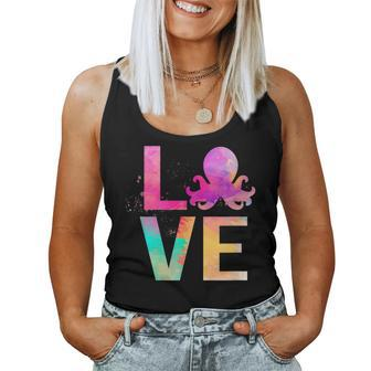Colorful Octopus Mom Octopus Women Tank Top | Mazezy