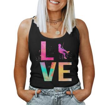 Colorful Rappelling Mom Rappelling Women Tank Top | Mazezy