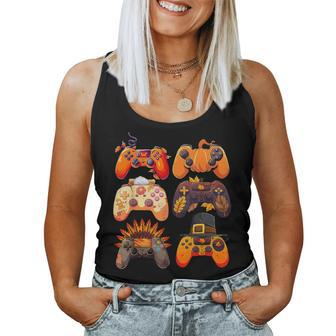 Controllers Fall Gaming Video Game Turkey Thanksgiving Boys Women Tank Top - Seseable