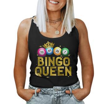 Cool Bingo Queen For Women Girls Lotto Casino Lucky Gambling Women Tank Top Weekend Graphic - Monsterry UK