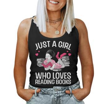 Cool Book For Women Girl Book Lover Library Reading Bookworm Reading s Women Tank Top | Mazezy