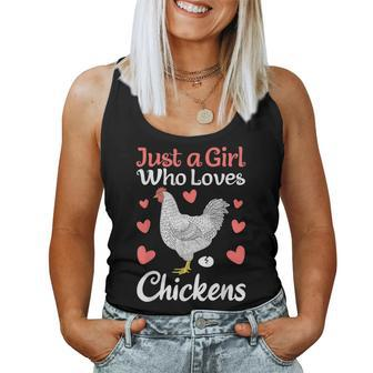 Cool Chicken Design For Women Girls Chicken Farmer Lovers Women Tank Top Weekend Graphic - Monsterry DE