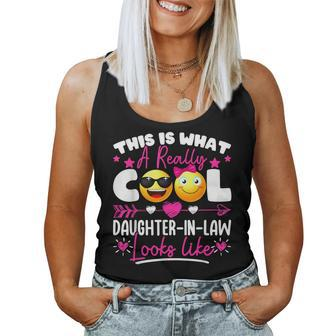 Cool Daughter-In-Law Father Or Mother In Law Son Dad Women Tank Top | Mazezy
