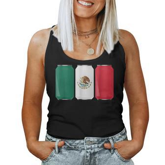 Cool Patriotic Beer Cans Mexico W Mexican Flag Patriotic Women Tank Top | Mazezy