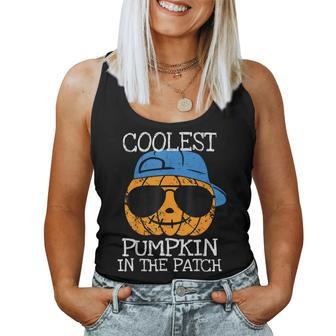 Coolest Pumpkin In The Patch Halloween Boys Girls Ns Women Tank Top - Seseable