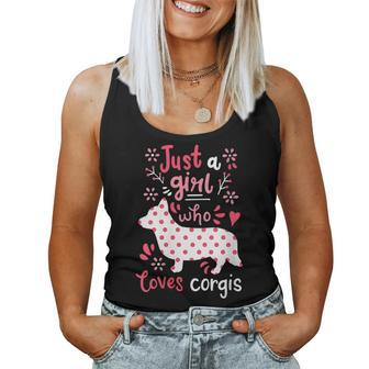 Corgi Just A Girl Corgis Women Tank Top | Mazezy