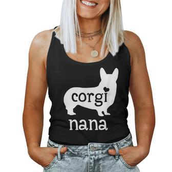 Corgi Nana Corgi Grandma Dog Mom Lover Women Tank Top | Mazezy