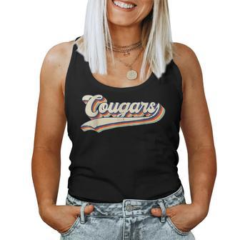 Cougars Sports Name Vintage Retro For Boy Girl Women Tank Top - Seseable