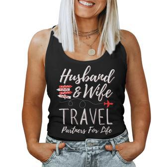 Couple Matching Husband And Wife Travel Partners For Life Women Tank Top - Seseable