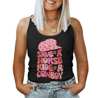 Cowgirl Save A Horse Ride A Cowboy Rodeo Western Country Women Tank Top - Monsterry AU