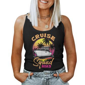 Cruise Squad 2023 Family Vacation Cruising Kids Women Tank Top Basic Casual Daily Weekend Graphic - Seseable