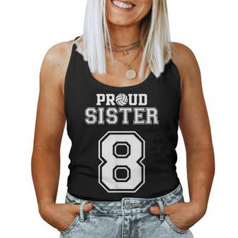 Custom Proud Volleyball Sister Number 8 Personalized Women Women Tank Top | Mazezy