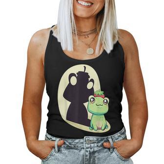 Cute Anime Kawaii Frog With Strawberry Hat For Women Girl Women Tank Top | Mazezy