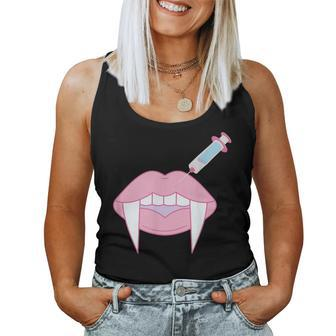Cute Botox Lip Filler Nurse Injector Esthetician Halloween Women Tank Top | Mazezy
