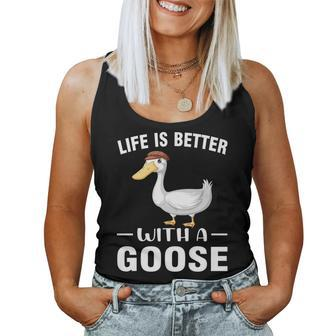 Cute Goose For Men Women Toddler Grey White Goose Women Tank Top | Mazezy