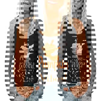Dabbing Pumpkin Spice Vibes Frappe Coffee Fall Womens For Coffee Lovers Women Tank Top | Mazezy
