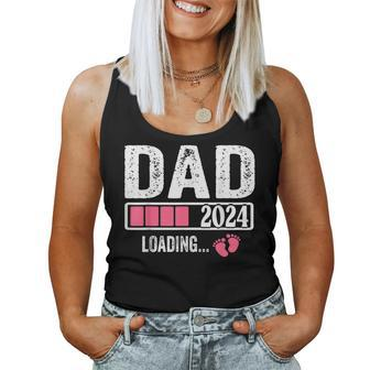Dad 2024 Loading It's A Girl Baby Pregnancy Announcement Women Tank Top - Seseable