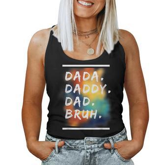 Dada Daddy Dad Bruh Funny Fathers Day Men Women Women Tank Top Basic Casual Daily Weekend Graphic - Seseable