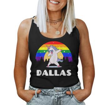 Dallas Texas - Lgbtq Gay Pride Rainbow Women Tank Top | Mazezy