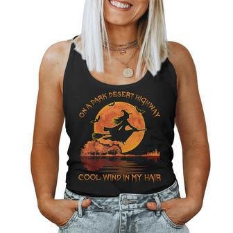 On Dark Deserts Highway Witch Cool Wind In My Hair Women Tank Top - Monsterry UK
