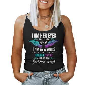 My Daughter Is My Guardian Angel I Am Her Mom Grief Women Tank Top | Mazezy