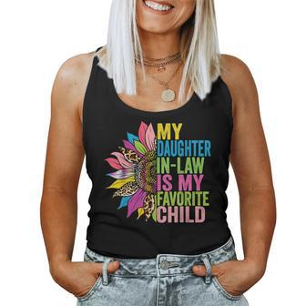 My Daughter In Law Is My Favorite Child Sunflower Women Tank Top | Mazezy