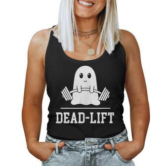 Dead Lift Ghost Halloween Cute Boo Gym Weights Women Tank Top - Thegiftio UK