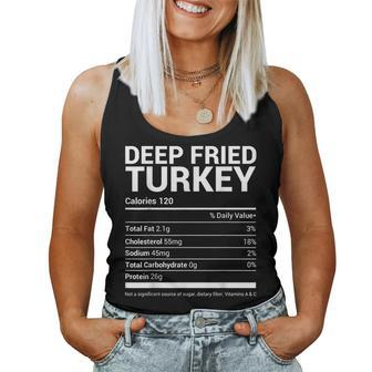 Deep Fried Turkey Nutrition Facts Family Matching Christmas Women Tank Top | Mazezy