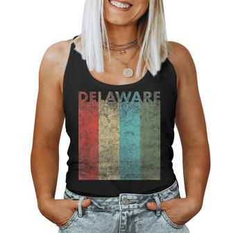Delaware Retro Men Women Kids Home Roots Pride Women Tank Top | Mazezy