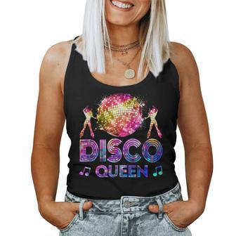 Disco Queen 70'S Disco Themed Vintage Seventies Costume Women Tank Top | Mazezy