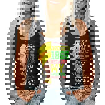 Distressed Junenth Queen Melanin African American Women Women Tank Top Basic Casual Daily Weekend Graphic | Seseable UK