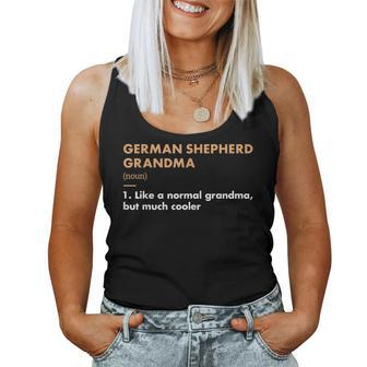 Dog German Shepherd Grandma Definition Women Tank Top | Mazezy