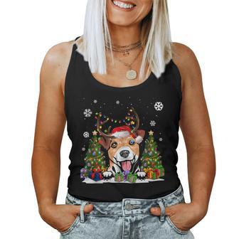 Dog Lovers Cute Jack Russell Daniel Ugly Christmas Sweater Women Tank Top - Monsterry