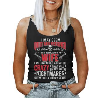 Don't Mess With My Wife For Men Women Tank Top | Mazezy