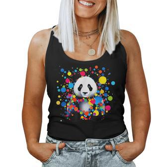 Dot Day Panda Bear September Creativity Dot Day Animal Women Tank Top - Monsterry CA